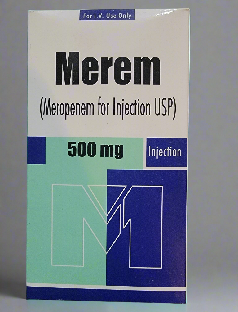 Merem Injection 500mg – Meropenem Broad-Spectrum Antibiotic | 1 Vial - Meropenem Injection Price