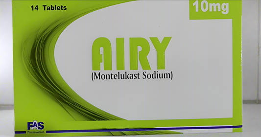 Airy 10mg Tablets – Montelukast Sodium | Allergy, Asthma & Rhinitis Relief -14 Tablets