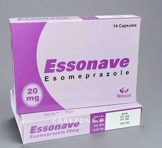 Essonave 20mg Capsules | Esomeprazole | 14 Capsules