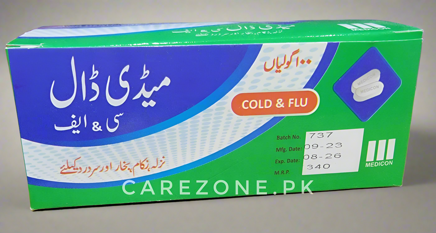 Medidol CF Tablets| Cold & Flu Relief | 100 Tablets