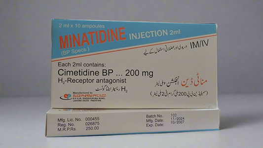 Minatidine Injection 2ml | Cimetidine 200mg | IM/IV