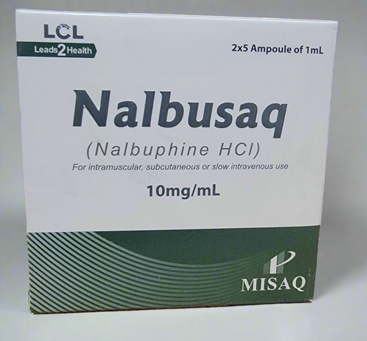 Nalbusaq (Nalbuphine HCl) 10mg/mL - Pain Relief Injection-10 Ampoules