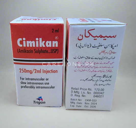 Cimikan 250mg/2ml Injection – Amikacin Sulphate