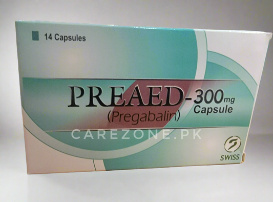 PREAED-300M Capsules – Pregabalin 300mg | Nerve Pain & Anxiety Relief | 14 Capsules