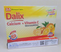 Dalix tablet (Calcium + Vitamin C) Effervescent Tablets - Tasty Orange Flavour