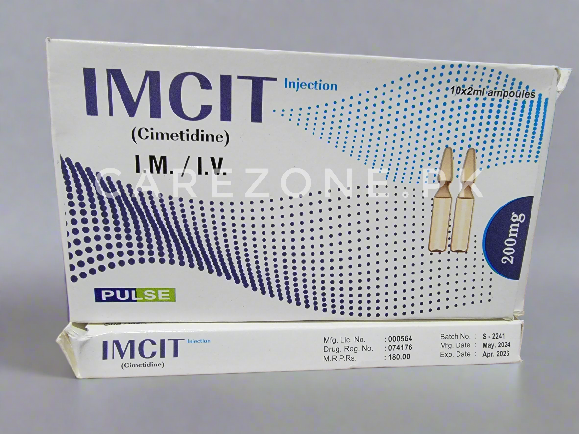 Imcit Injection – Cimetidine 2ml | IM/IV Use | 10 Ampoules – Carezone ...