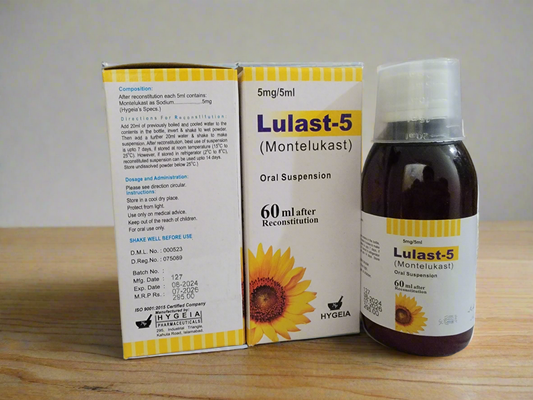 Lulast-5 60ml Montelukast suspension