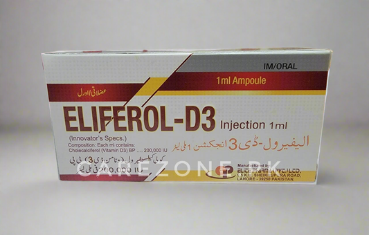 Eliforal-D3 Injection (Vitamin-D3 200000 I.U) Injection-1 amp