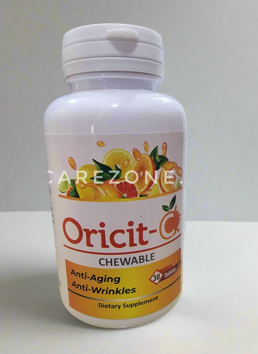 Oricit Vitamin-C 500mg + Zinc Chewable tablets - 30 Tablets for immunity and beauty