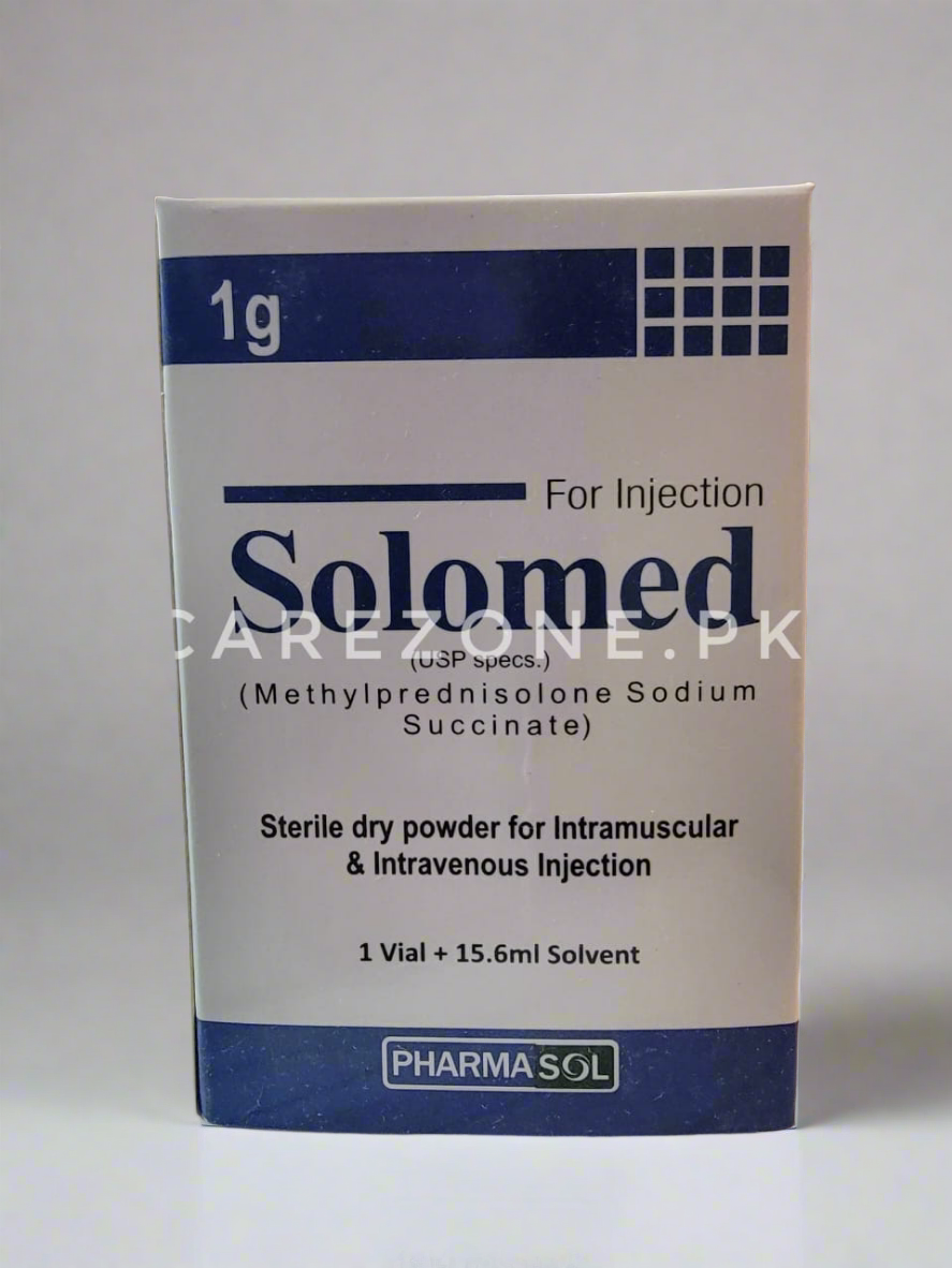 Solomed 1g Injection – Methylprednisolone Sodium Succinate- Solomed 1g price