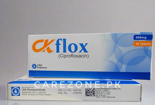 CK Flox 500mg Tablets – Ciprofloxacin 500mg | Pack of 10 Tablets