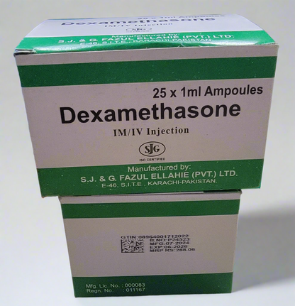 Dexamethasone Injection | IM/IV| 25 x 1ml | Dexa SJG