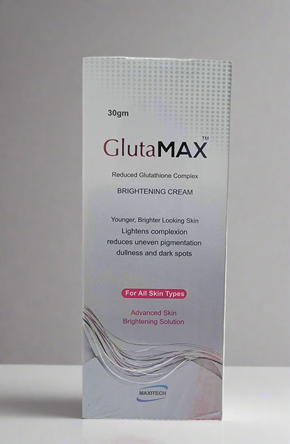 Glutamax Brightening Cream 30gm – Reduced Glutathione Complex | Skin Whitening & Pigmentation Reduction | Glutamax Cream Price in Pakistan