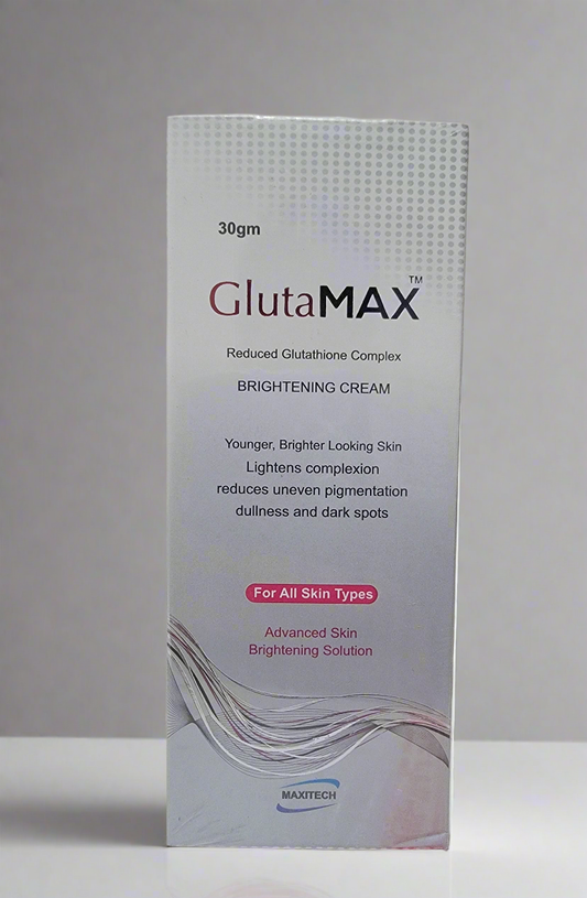 Glutamax Brightening Cream 30gm – Reduced Glutathione Complex | Skin Whitening & Pigmentation Reduction | Glutamax Cream Price in Pakistan