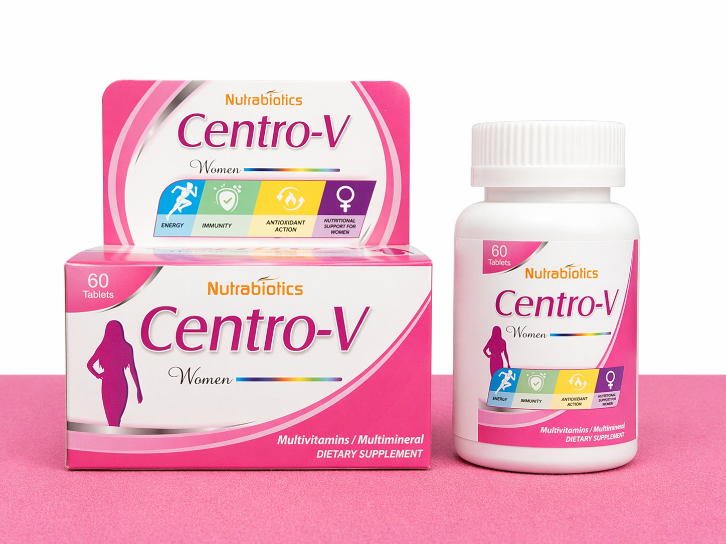 Centro-V Women Tablets | Multivitamin & Multimineral Dietary Supplement for Women’s Energy, Beauty & Health | Centrum Women Alternative Price in Pakistan-60 tablets
