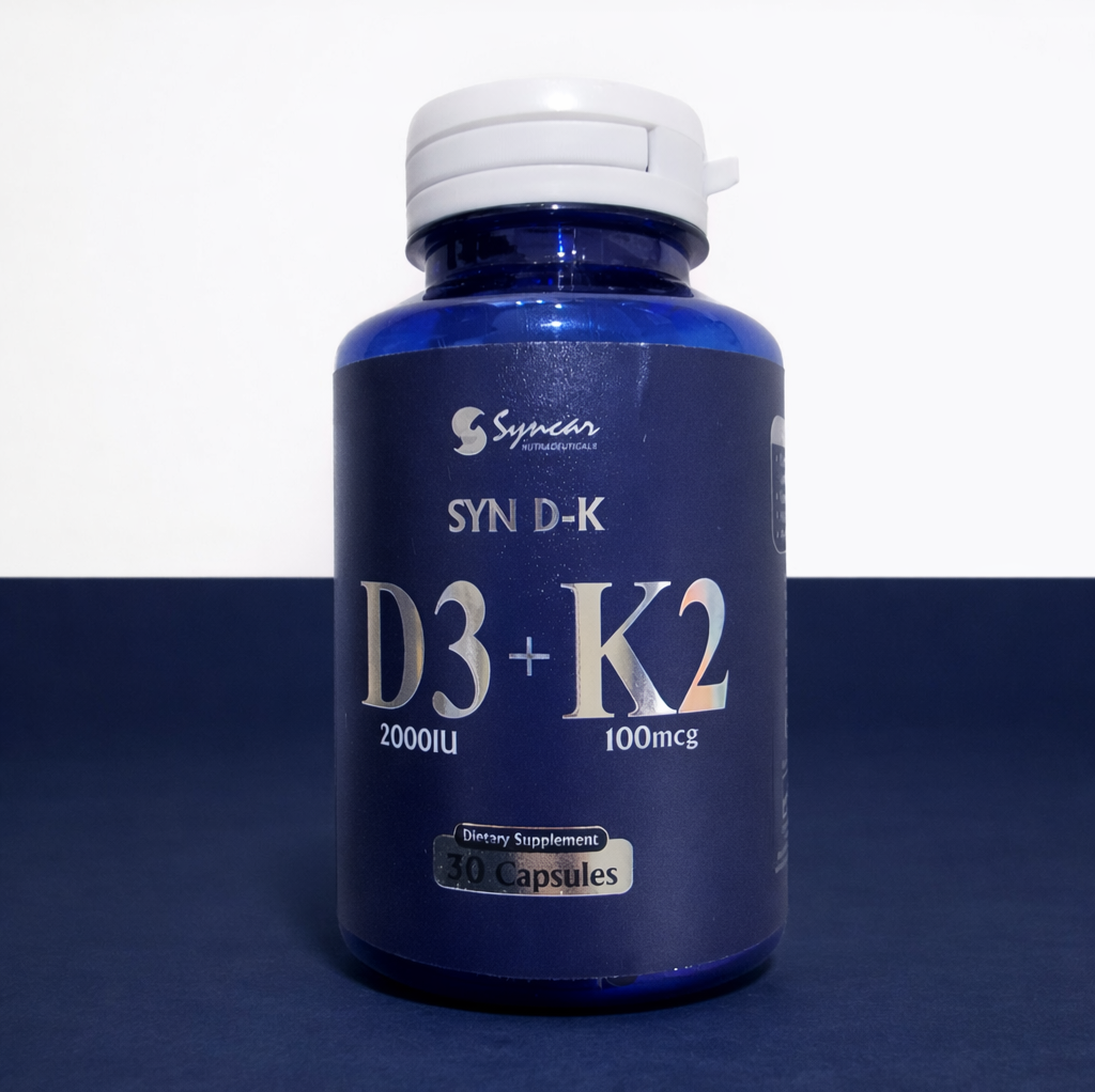 Syn-DK Capsules – Vitamin D3 2000 IU + Vitamin K2 100mcg – 30 Capsules | Bone & Heart Support | D3+K2 price
