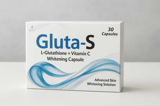 Gluta-S Capsules – L-Glutathione & Vitamin-C Skin Whitening Supplement (30 Capsules)