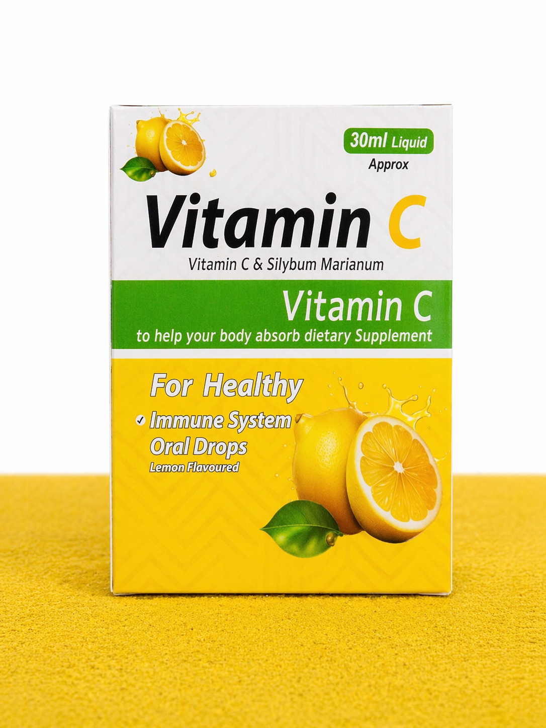 Vitamin C Drops 30ml – Vitamin C + Silybum Marianum (For Immune Support & Antioxidant)- Cebion Alternative 30ml
