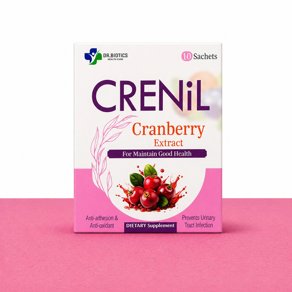 Crenil Sachets 250mg – Cranberry Extract Urinary Tract Health & UTI Prevention | Cranmax Alternative 10 Sachets