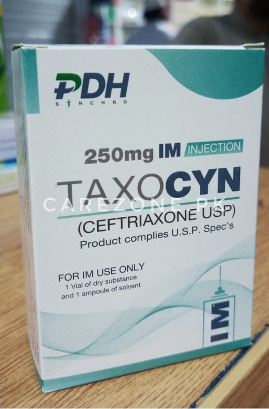 Taxocyn 250mg I.M injection (Ceftriaxone sodium)