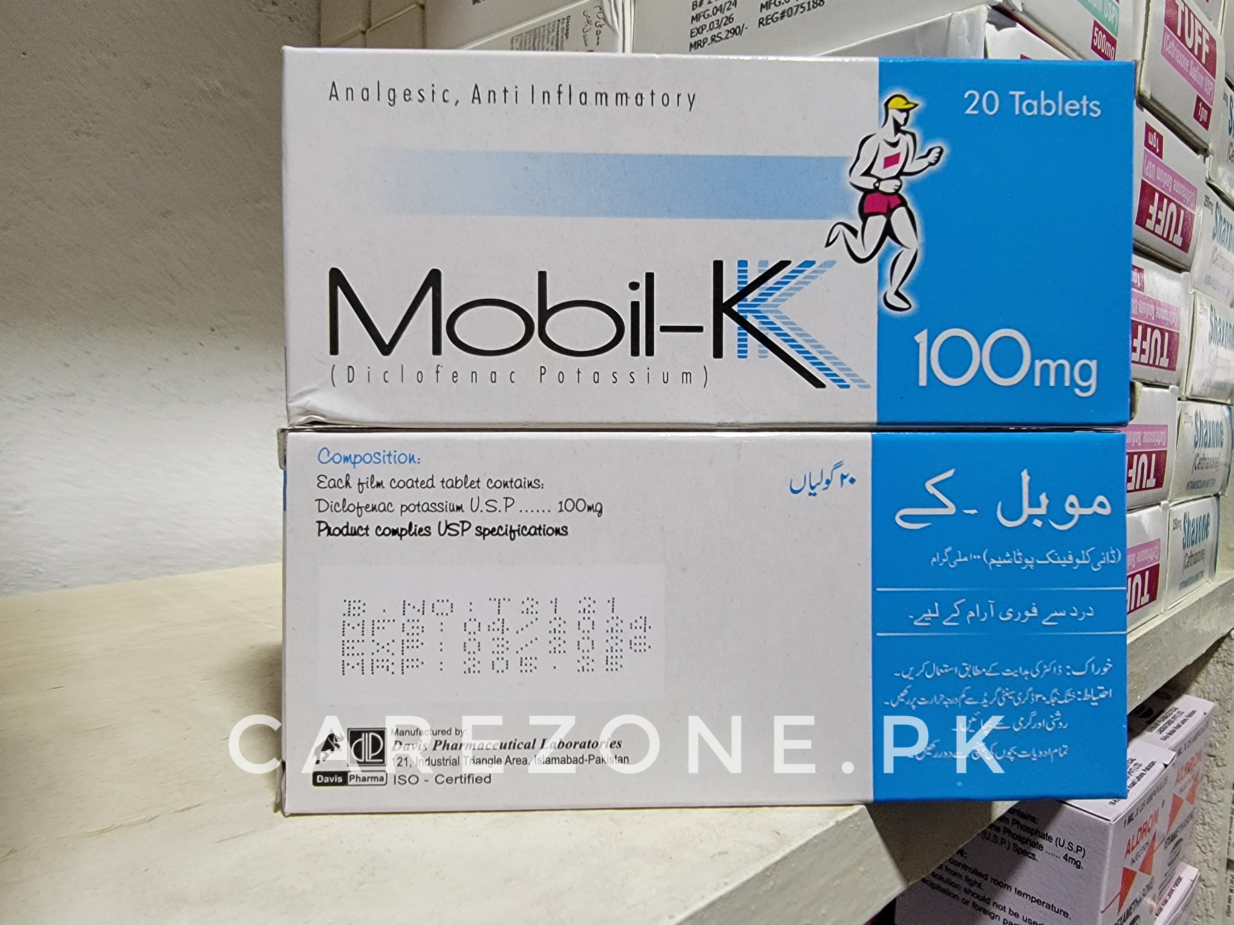 Mobil-K 100mg – Carezone.pk(One-stop wholesale medicine solution)