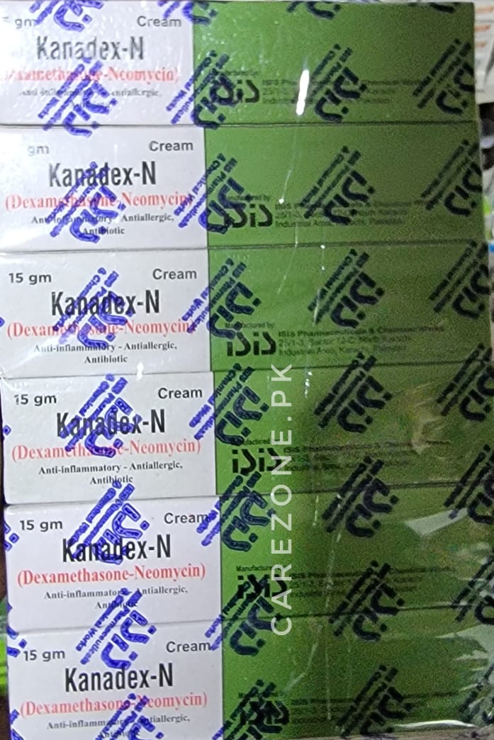Kanadex-N Cream (Dexamethasone + Neomycin) 15gm- 1 piece