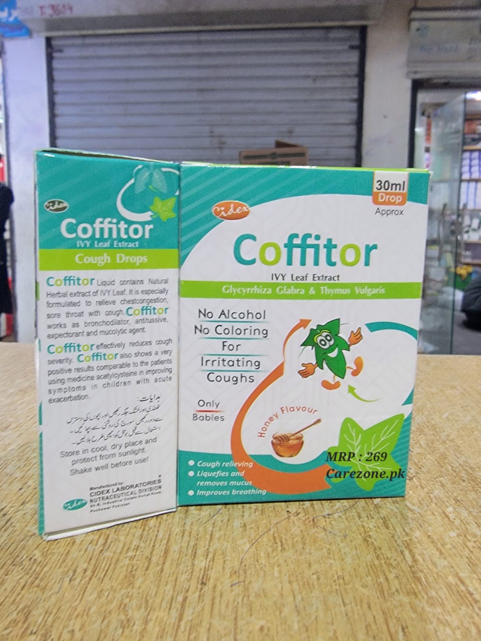 Coffitor Drops 30ml – Herbal Cough Relief | Glycyrrhiza Glabra & Thymus Vulgaris | Price in Pakistan