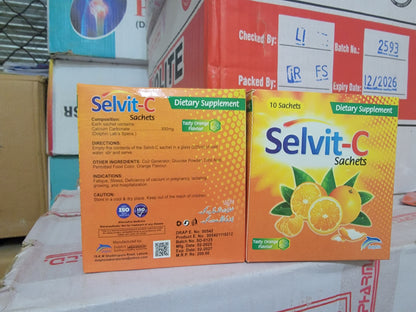 Selvit-c sachet orange flavor / Calvit-c sachet alternative
