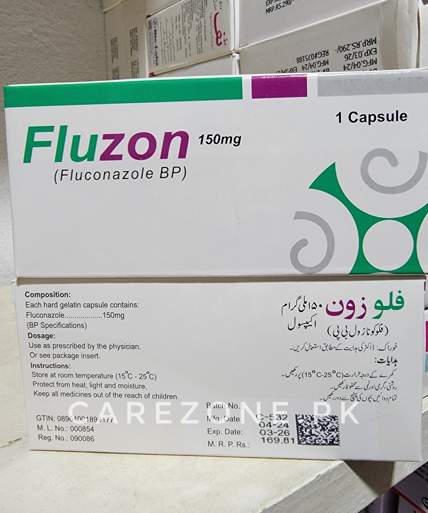 Fluzon 150mg capsule Fluconazole)